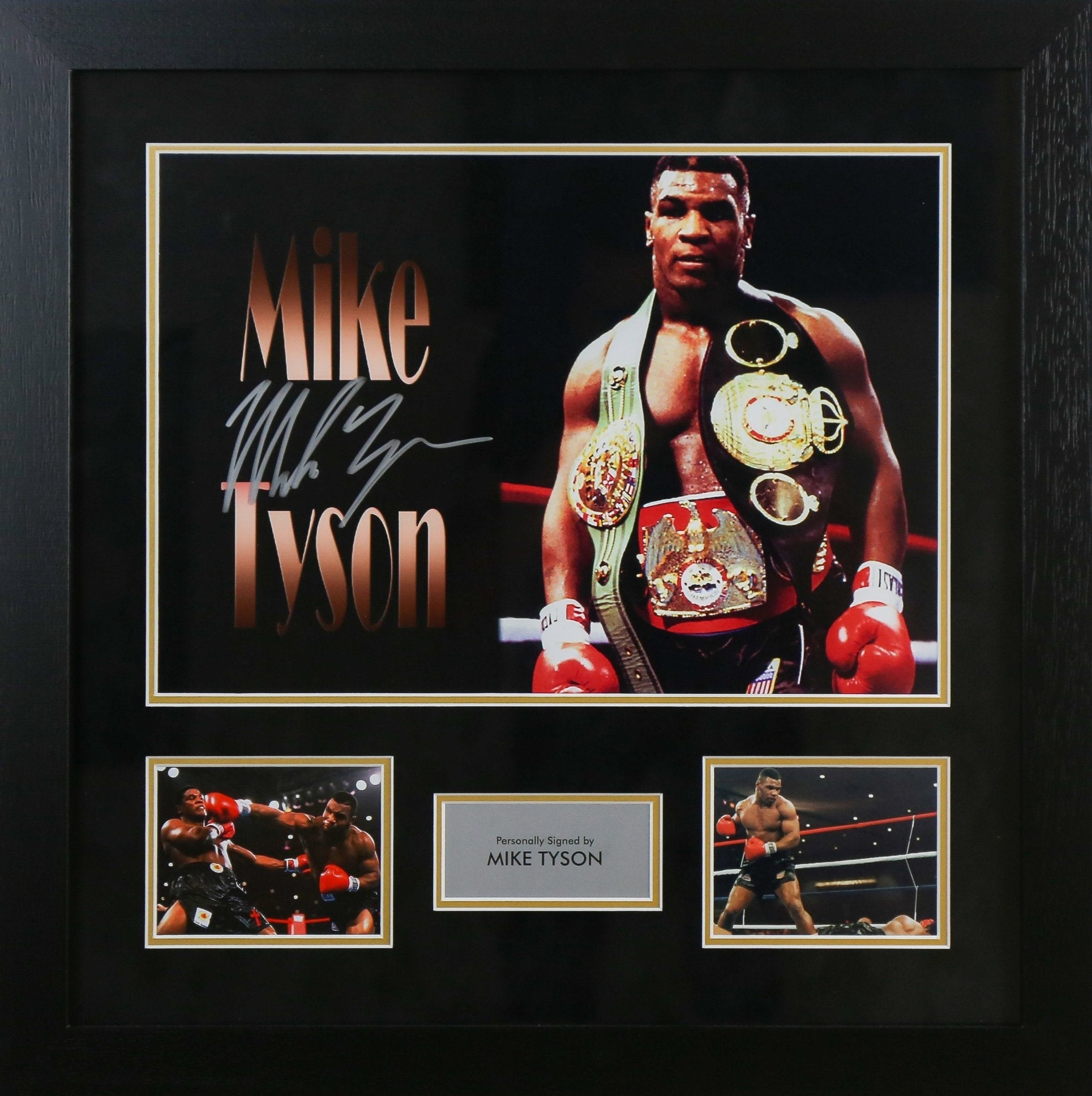 Mike Tyson Signed 12x16 Photograph Framed Display - Memorabilia Framers Shop